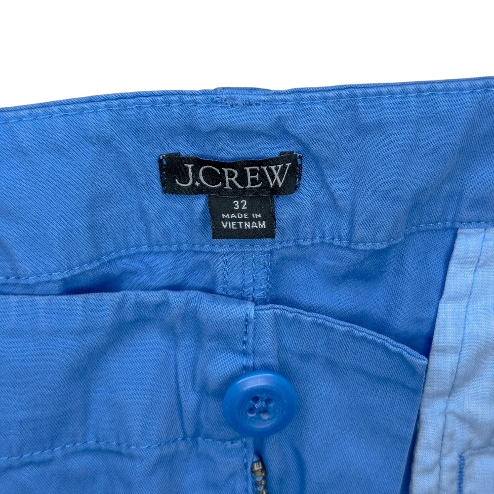 J Crew Pants Women's Size 32‎ Blue Sailor Heritage Chino Straight Leg Mid Rise